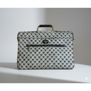 Rare! Pavo Paris Vtg Slimline Documento Case Briefcase Bag 1980s Portfolio Tote‎